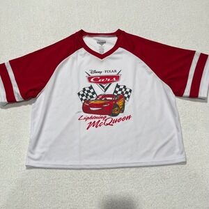 BRAND NEW!! Disney Pixar Cars Lightning McQueen Sports Jersey‎ - Size: XL/TG